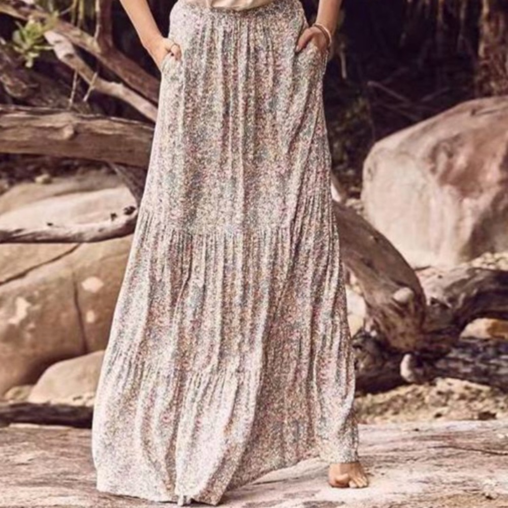 Boho maxi skirt